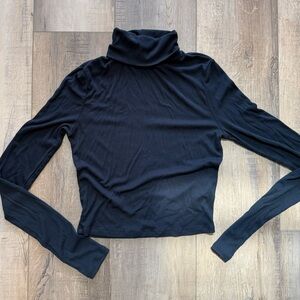 Aritzia sunday best cropped ribbed turtleneck